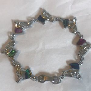 HORSE silver tone bracelet 7”
